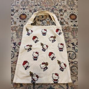 Hello Kitty Whit Canvas Tote Bag